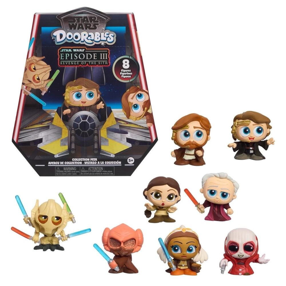 Star Wars Doorables Episode III Revenge of the Sith Collection Peek 8 Figures Ne